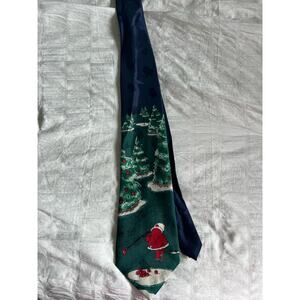 Hallmark Happy Holidays Necktie Golfing Santa
